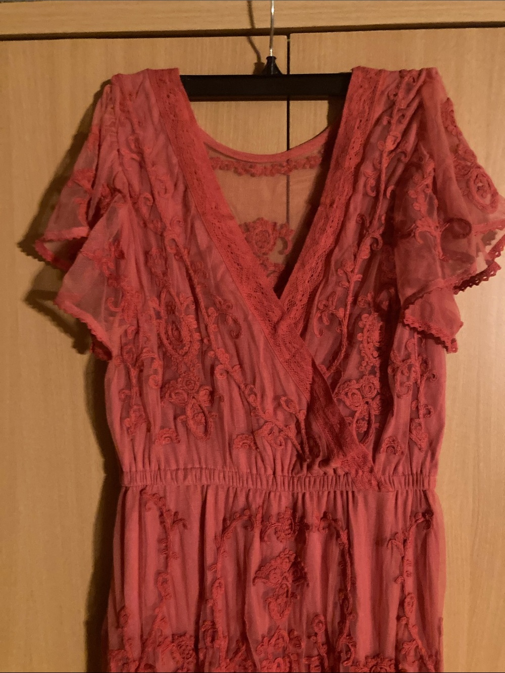 Sundance Red Coral Flowy Dress - Picture 6 of 9